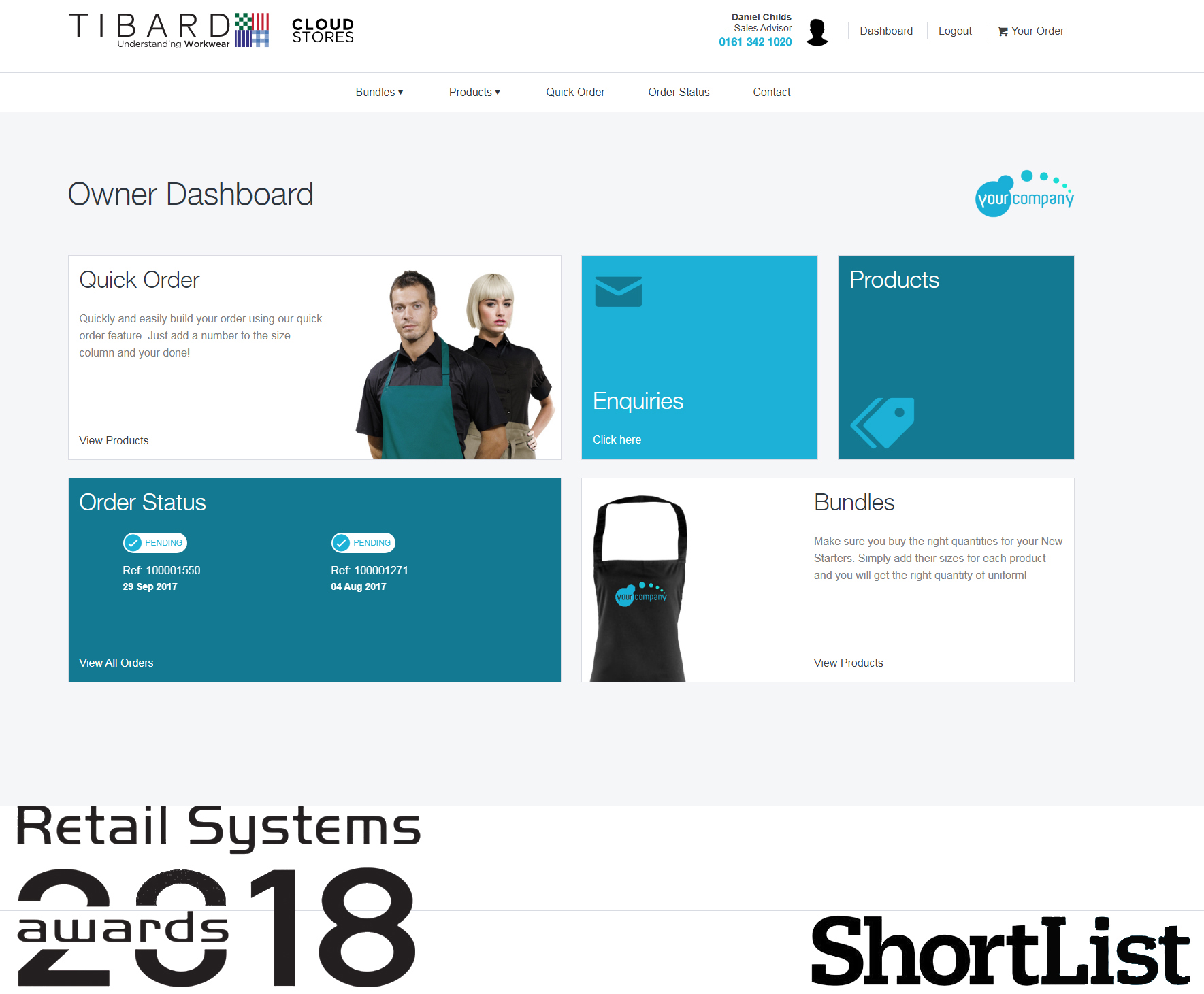 Tibard set to battle the big names at the Retail System Awards