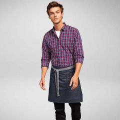 Premier Division Waxed Look Denim Waist Apron