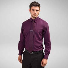 Premier Mens Long Sleeve Colours Poplin Shirt