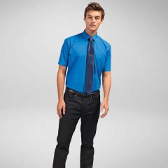 Premier Mens Short Sleeve Colours Poplin Shirt