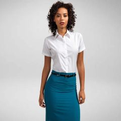 Premier Womens Short Sleeve Signature Oxford Blouse