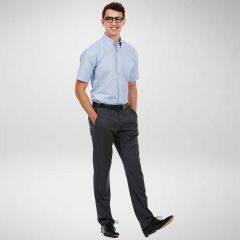 Uneek Mens Short Sleeve Pinpoint Oxford Shirt