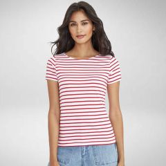 Sols Womens Short Sleeve Striped T-Shirt