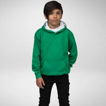 AWDis Kids Contrast Hoodie
