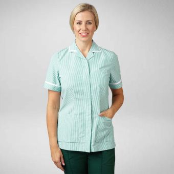 Grahame Gardner Womens Zip Front Stripe Tunic