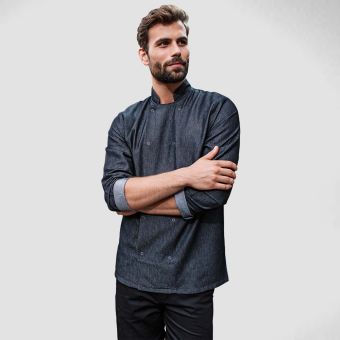 Premier Long Sleeve Denim Chef Jacket