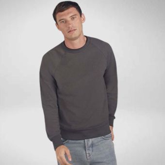 Fruit of the Loom Mens Lightweight Raglan Sweatshirt