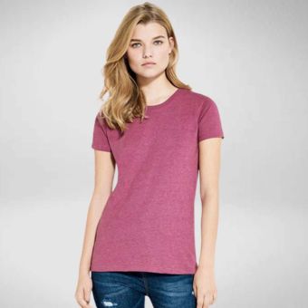 Continental Clothing Womens Short Sleeve Melange T-Shirt