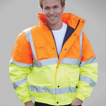 Yoko Hi Vis Classic Bomber Jacket